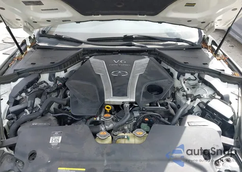 2018 Infiniti Q50 3.0T Red Sport 400 z USA, uszkodzony, nr VIN JN1FV7AR4JM480364